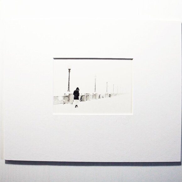 Silver Bromide Photograph Allan Manus Montréal Port Walker With Mat - Picture 1 of 5